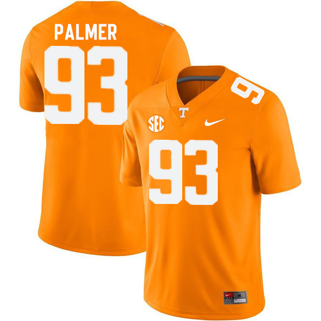 Men #93 Donald Palmer Tennessee Volunteers College Football Jerseys Stitched-Orange